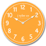 New Traditional Orange Clock