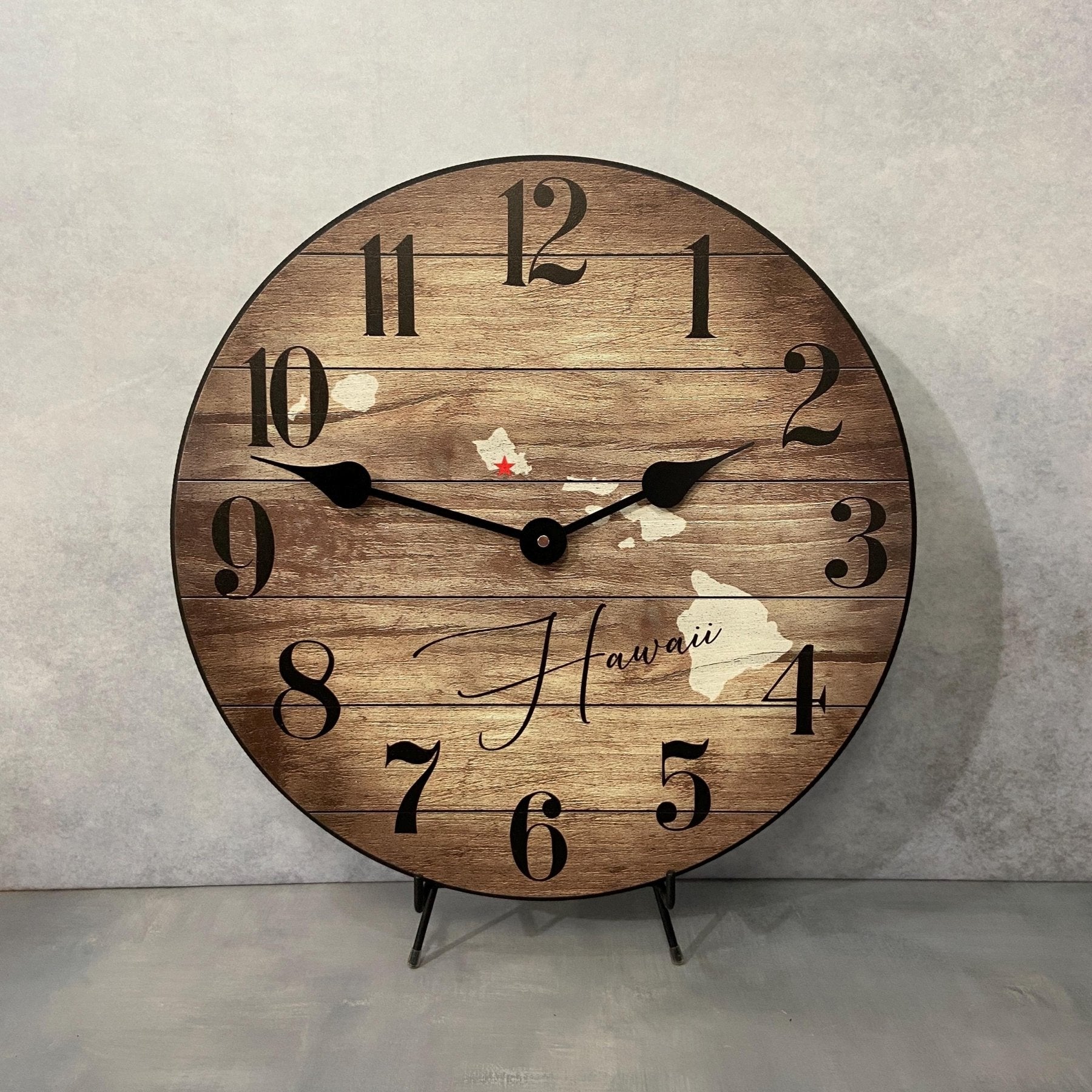 il_fullxfull.6403181570_eusy.jpg Hawaii State Wall Clock - Image 1